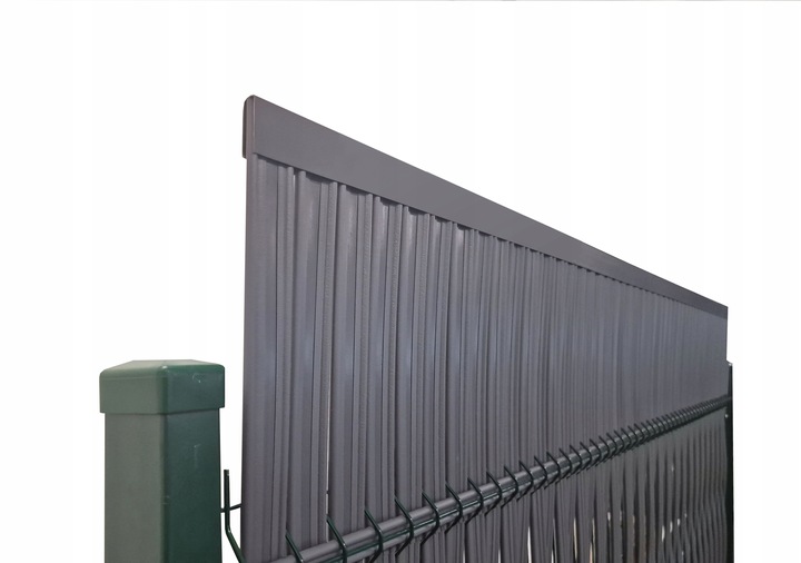 Listwy ogrodzeniowe pionowe wąskie 173x250cm RD03 Szary komplet