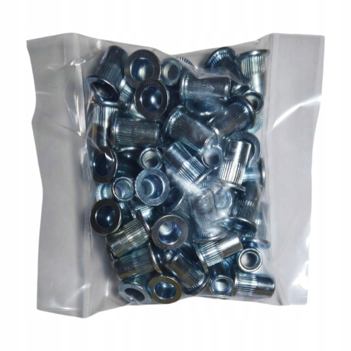 Nitonakrętka Stal Nierdzewna A2 Duży Kołnierz Chwyt 1-3,5 mm M8 50 szt