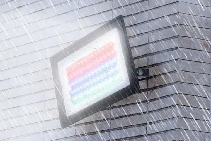 ZEWNĘTRZNE KOLOROWE OŚWIETLENIE LED ŚWIĄTECZNE LAMPKA ILUMINACJA FLASH IP66