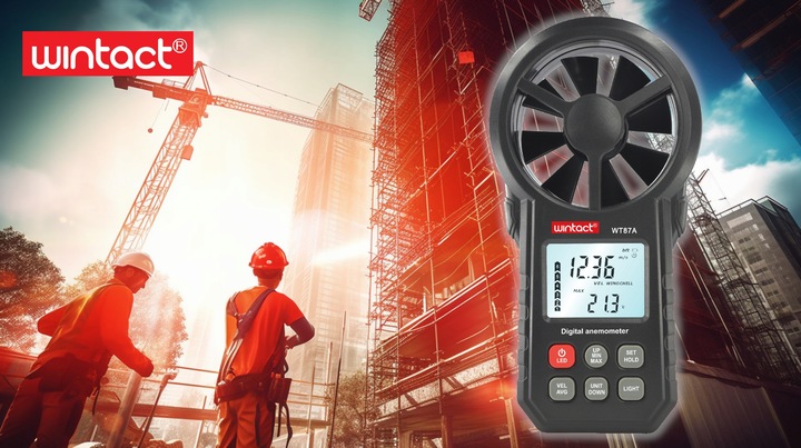 WIATROMIERZ ANEMOMETR MIERNIK WIATRU I TEMPERATURY