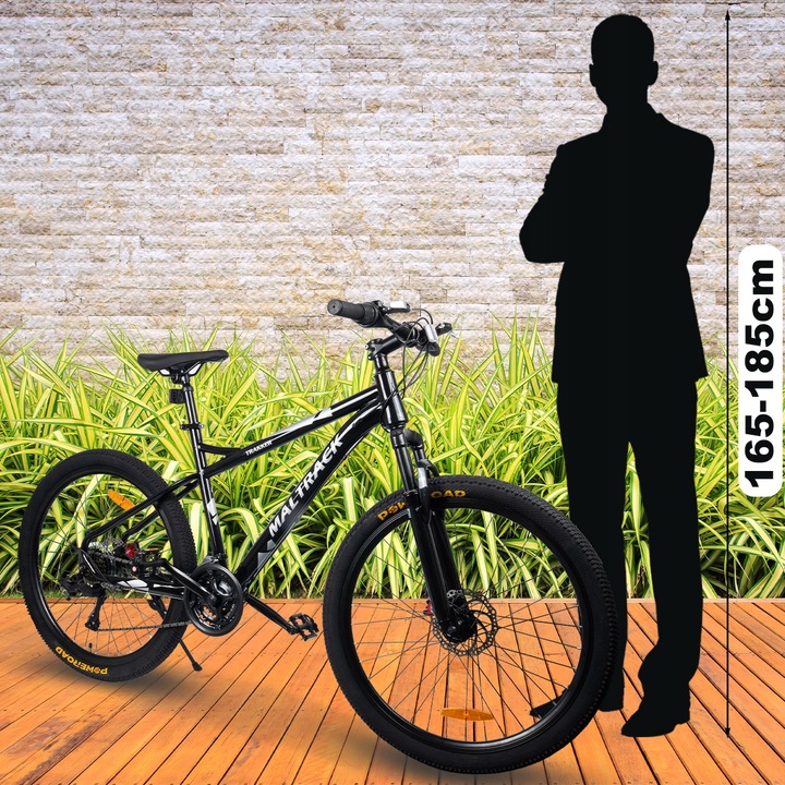 ROWER GÓRSKI MTB MANETKI 21 BIEGÓW 2 TARCZE RAMA 15" KOŁA 26" NÓŻKA