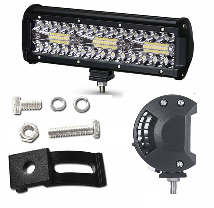 LAMPA ROBOCZA LED BAR 27cm 180W 12 24V CREE DALEKOSIĘŻNA DO CIĄGNIKA