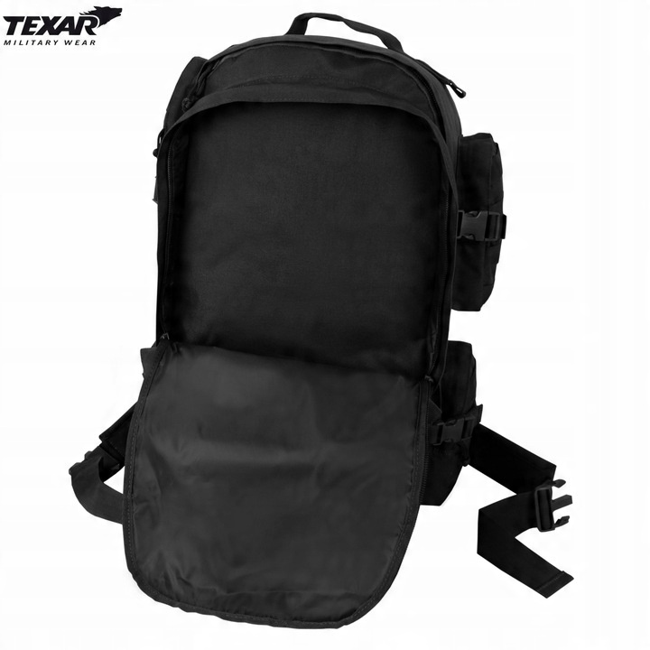 Plecak Turystyczny Taktyczny Wojskowy Duży GRIZZLY TEXAR 65L MOLLE CZARNY
