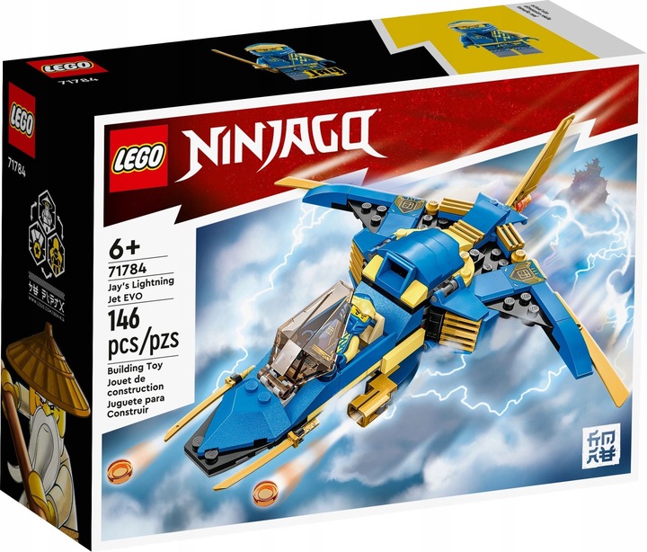 LEGO NINJAGO 71784 SAMOLOT JAYA NIEBIESKI NINJA