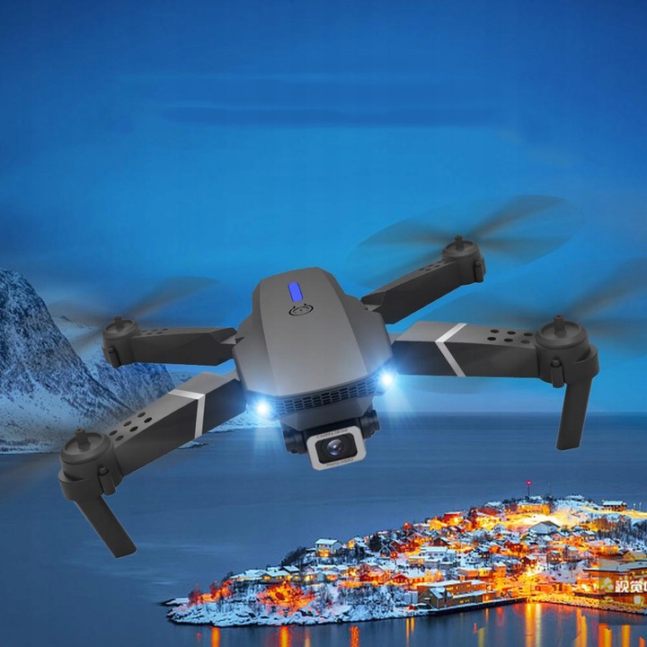 RC DRON Z KAMERĄ DRON 4K PODWÓJNY APARAT WIFI UTRZYMYWANIE WYSOKOŚCI 2.4GHZ