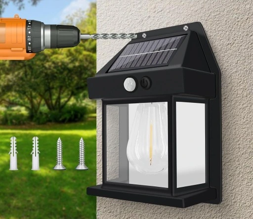 Lampa solarna Kinkiet ścienny z czujnikiem ruchu i zmierzchu 2 kolory