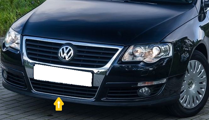 VW PASSAT B6 3C 05-10 KRATKA GRILL ZDERZAKA ŚRODEK