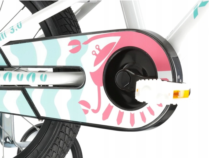 Rower dziecięcy 16" KROSS Mini 3.0 biały seledynowy R24