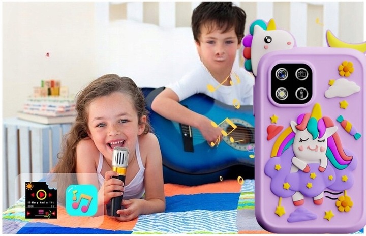 TELEFON DLA DZIECI SMARTFON ZABAWKOWY KAMERA LATARKA GRY POLSKIE MENU SMYCZ