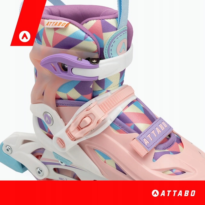 Łyżworolki dziecięce ATTABO Flashled regulowane r. 30-33 2w1 łyżwy i rolki
