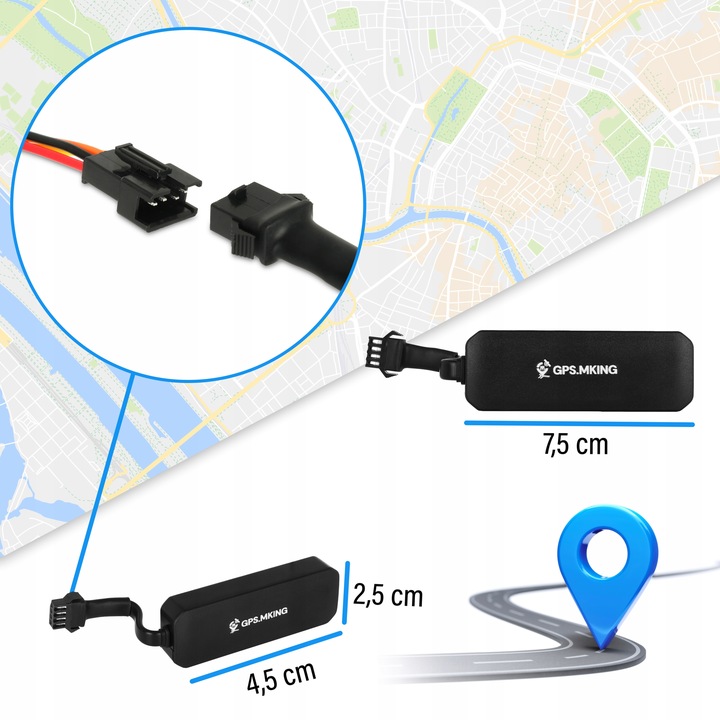 LOKALIZATOR GPS BEZ ABONAMENTU APLIKACJA ŚLEDZENIE POJAZDU ODCIĘCIE ZAPŁONU