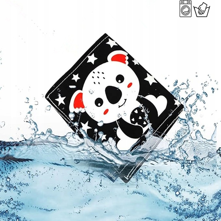 Książeczka sensoryczna o wysokim kontraście 0 do 12 miesięcy Zabawki dla