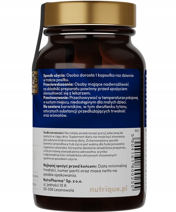 Witamina B Complex - 60 kapsułek - Nutrique