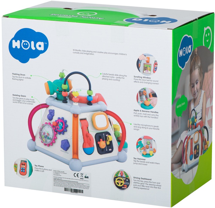 KOSTKA SENSORYCZNA INTERAKTYWNA SORTER EDUKACYJNY