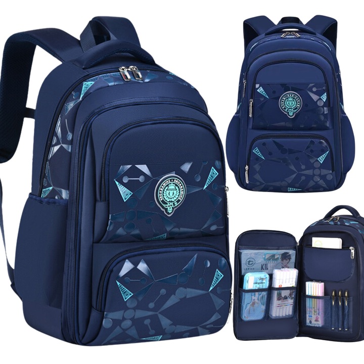 PLECAK SZKOLNY TORNISTER MŁODZIEŻOWY POJEMNY DLA CHŁOPCA KL. 1-3