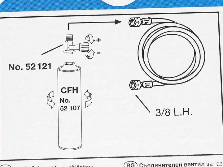 ADAPTER REDUKCJA ZAWÓR DO NAPEŁNIANIA KARTUSZY Z BUTLI TURYST.