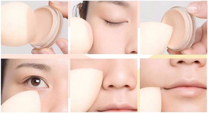 Gąbka do Makijażu Blender Ścięty Jasnoróżowy