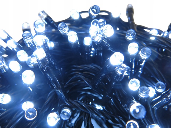 LAMPKI CHOINKOWE 500 LED ZEWNĘTRZNE WEWNĘTRZNE ŚWIATEŁKA IP44 ZIMNE 25m