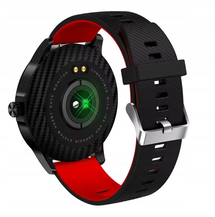 ZEGAREK SMARTWATCH SPORTOWY ROZMOWY MĘSKI DAMSKI POLSKIE MENU CZARNY