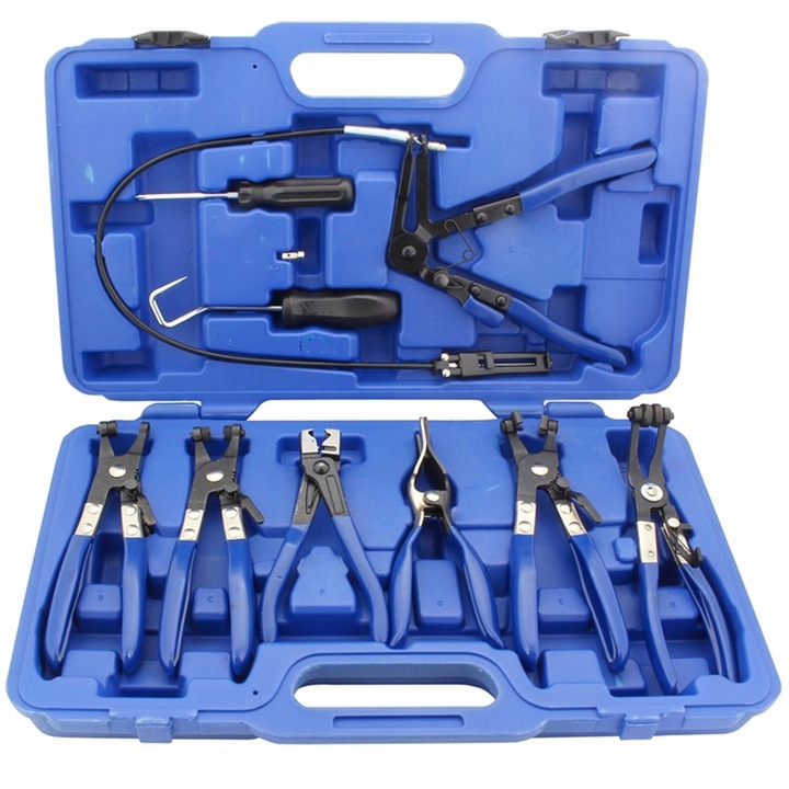 SZCZYPCE DO OPASEK ZACISKOWYCH ZESTAW 9 ELEMENTÓW OSŁON SZCZYPIEC CLICK-R