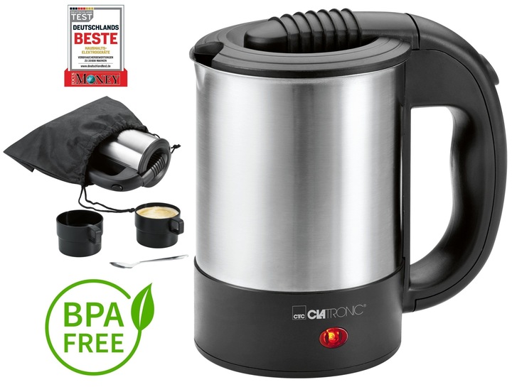 CZAJNIK ELEKTRYCZNY PODRÓŻNY 0,5L BPA FREE CLATRON
