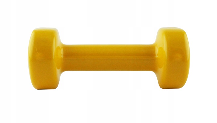 CIĘŻAREK ŻELIWNY POKRYTY WINYLEM HMS 1 kg 17023 HANTEL HANTELKA TRENING