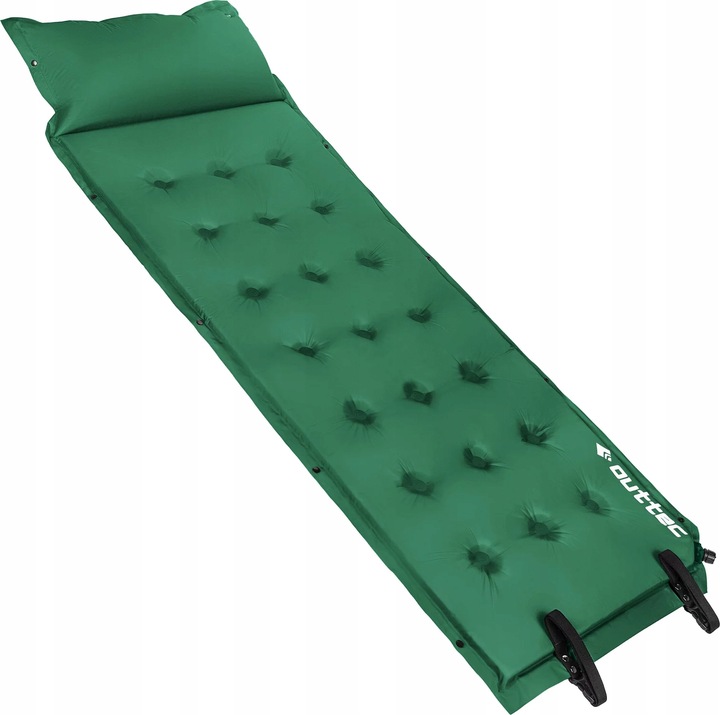 MATA SAMOPOMPUJĄCA KARIMATA DMUCHANA TREKKINGOWA Z PODUSZKĄ 193X68X3,5CM