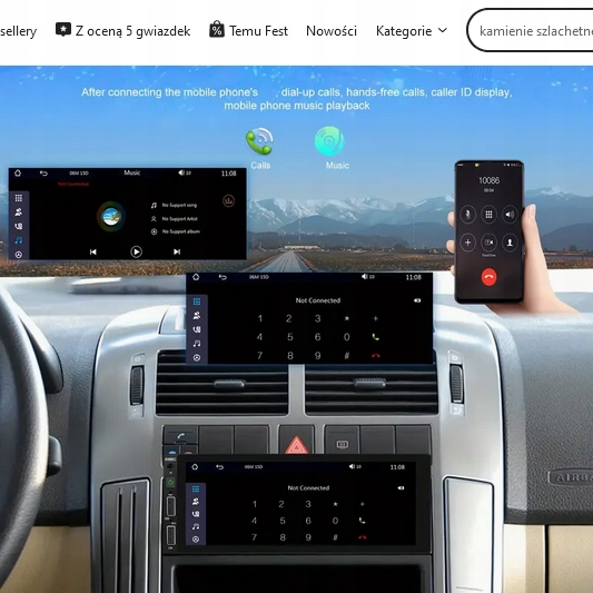 RADIO Odtwarzacz 1DIN i dla Androida Auto samochodowy odtwarzacz MP5