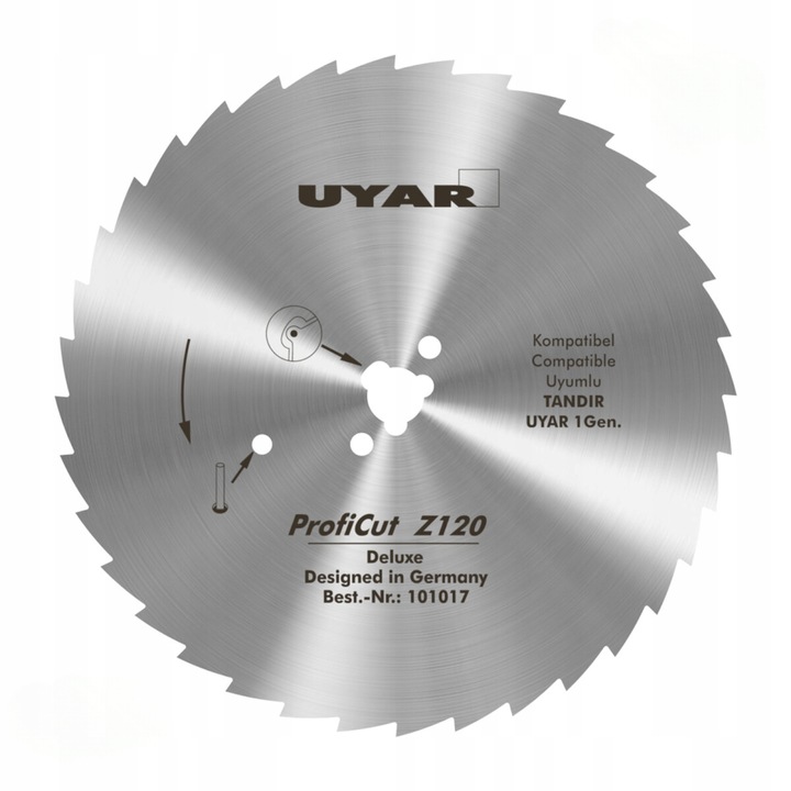 Ostrze do noża ząbkowane 120mm do Tandir 120 Dost 120 UYAR ProfiCut Z120