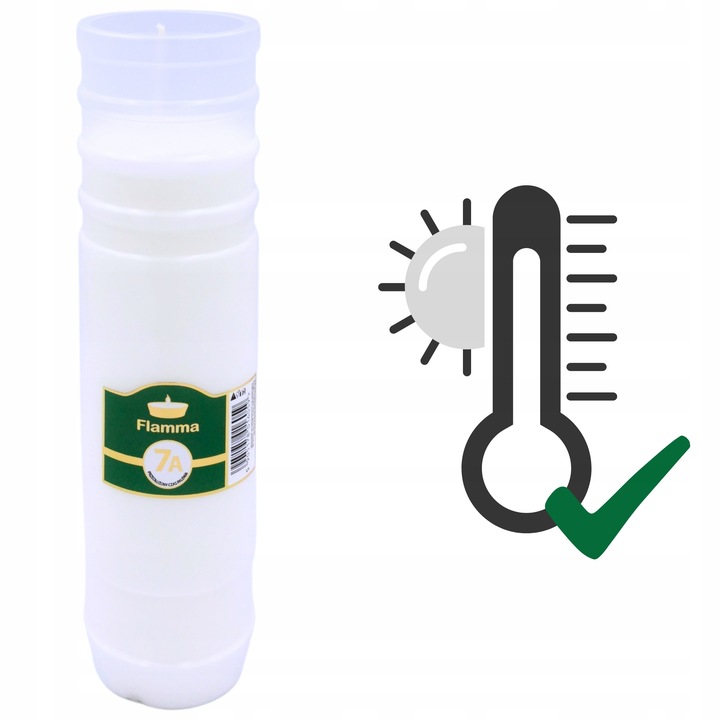 Wkłady do Zniczy Parafinowe Flamma 7dni Znicze Wiosna/Lato 23cm 12szt