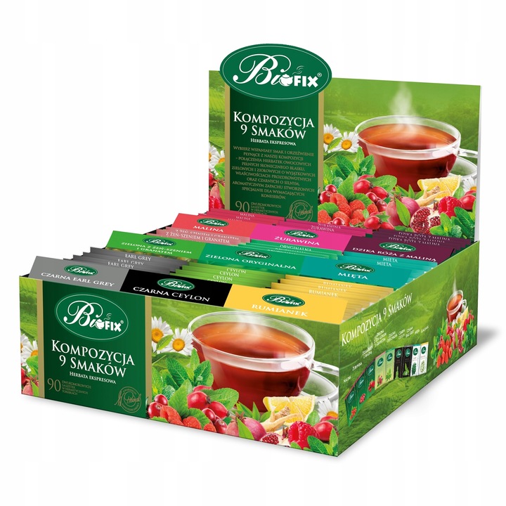 Herbata Biofix kompozycja 9 smaków Bifix Exclisive