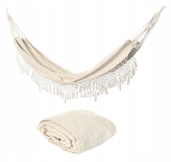 Hamak Ogrodowy Brazylijski Boho Huśtawka 200x100cm