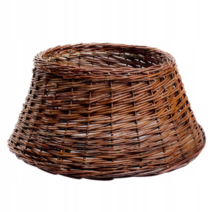 OSŁONA WIKLINOWA NA STOJAK POD CHOINKĘ 70CM OSŁONKA DO CHOINKI BRĄZOWA