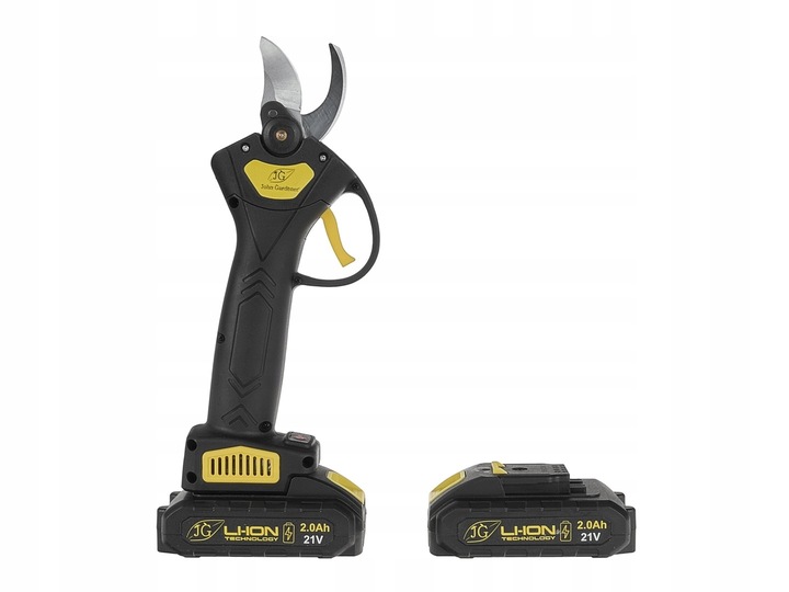 AKUMULATOROWY SEKATOR OGRODOWY RĘCZNE NOŻYCE ELEKTRYCZNE 21V 2X 2000mAh