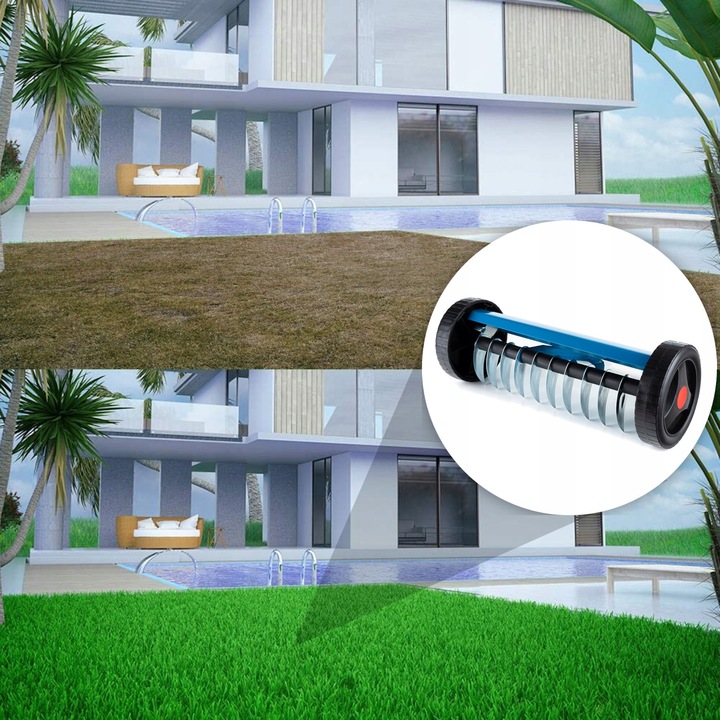 AERATOR WERTYKULATOR RĘCZNY na kółkach OBROTOWY WAHADŁOWY DO TRAWNIKA KOLCE