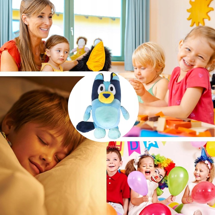 2-PAK PLUSZOWA PRZYTULANKA MIĘKKA ZABAWKA BLUEY DLA CHŁOPCÓW I DZIEWCZYNEK