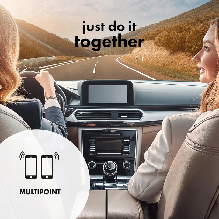 ZESTAW GŁOŚNOMÓWIĄCY Bluetooth 5.0 do SAMOCHODU AUTOSTART USB-C A2DP 2W