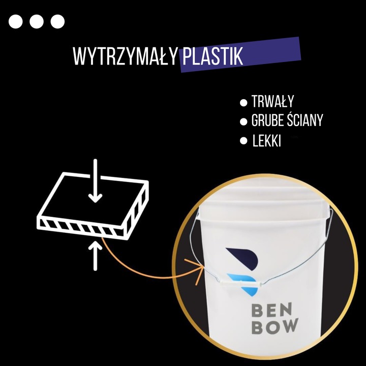 Wiadro BIAŁE do mycia z separatorem WASH RINSE