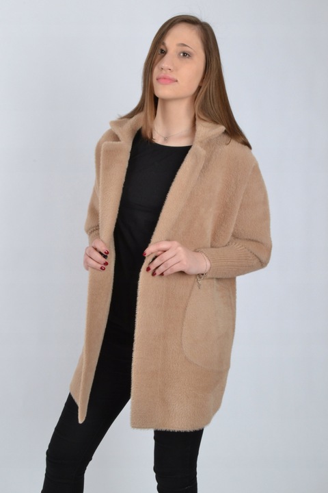 Płaszczyk ALPAKA oversize size plus DUŻY ROZMIAR