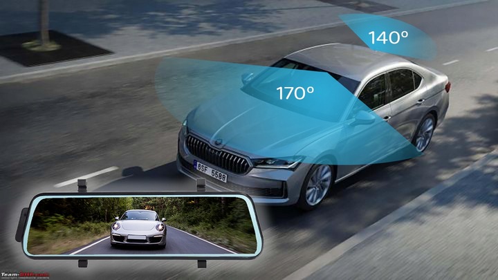 KAMERA SAMOCHODOWA WIDEO REJESTRATOR JAZDY W LUSTERKU WIDEOREJESTRATOR M PL