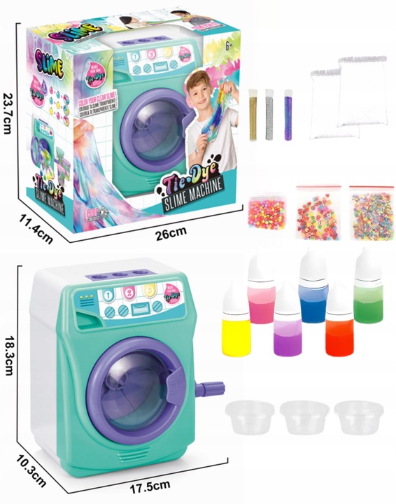 FABRYKA SO SLIME PRALKA DIY DUŻY ZESTAW DO ROBIENIA GLUTÓW SLIMÓ DLA DZIECI