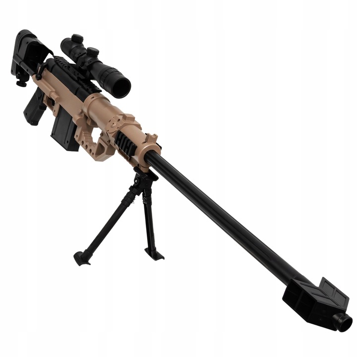 KARABIN SNAJPERSKI DLA DZIECI KULKI ŻELOWE SNAJPER PISTOLET LUNETA 16X M200