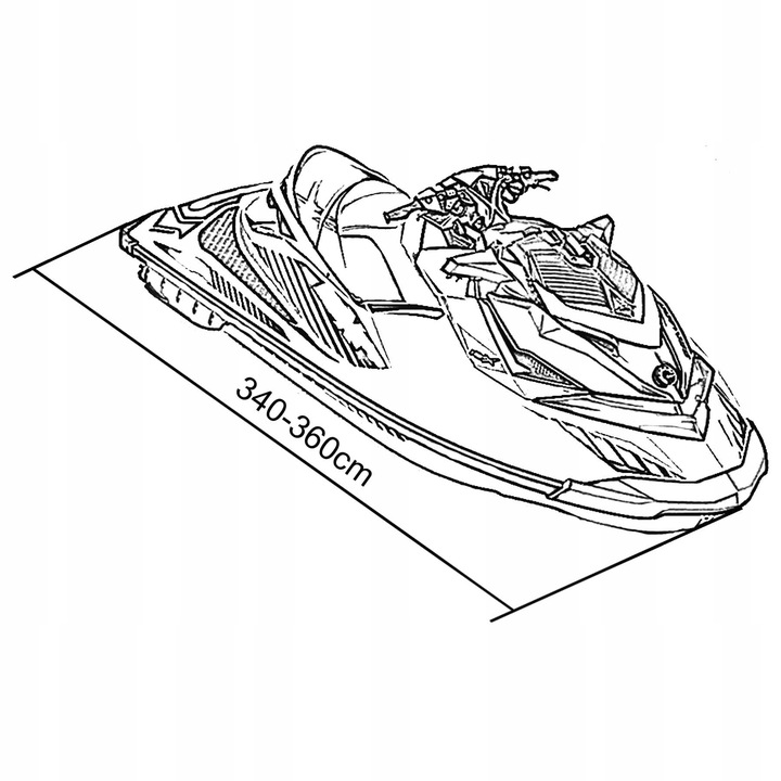 Pokrowiec na skuter wodny do transportu 340-360cm