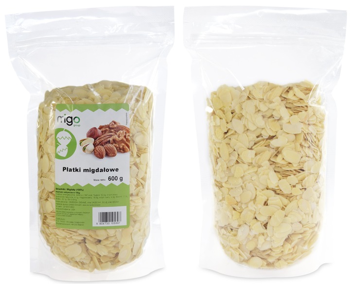 PŁATKI MIGDAŁOWE, migdały PŁATEK 600g