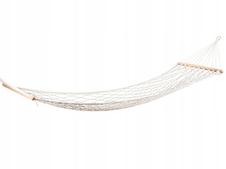 Klasyczny siateczkowy hamak RETRO ecru boho