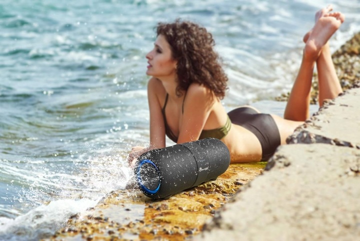 Przenośny Głośnik Bluetooth 4,2 Music Man BT-X56 Czarny LED USB MIKROFON