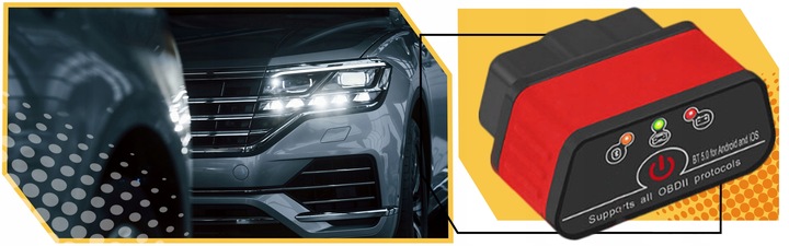 INTERFEJS DIAGNOSTYCZNY ELM327 OBD2 Bluetooth 5.0 Android/iOS