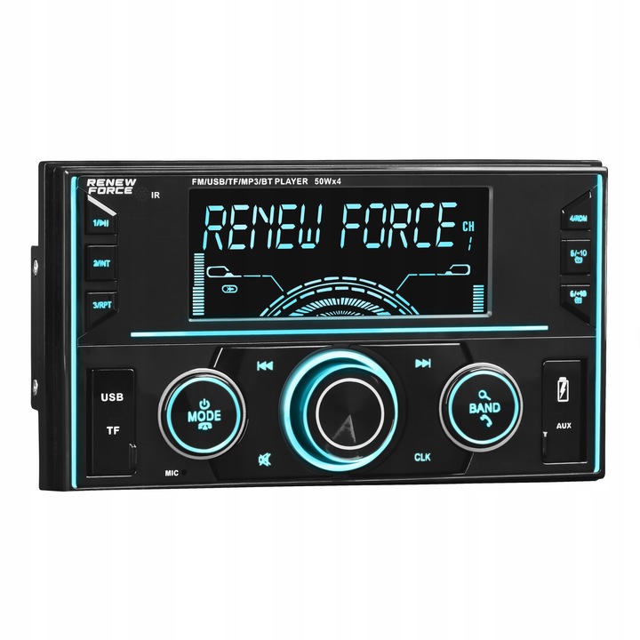 Radio Samochodowe Bluetooth 2-DIN USB SD MP3 RDS LCD AUX Pilot RGB Mikrofon