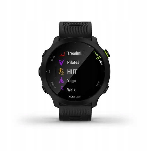 Czarny Zegarek sportowy GARMIN Forerunner 55 GPS