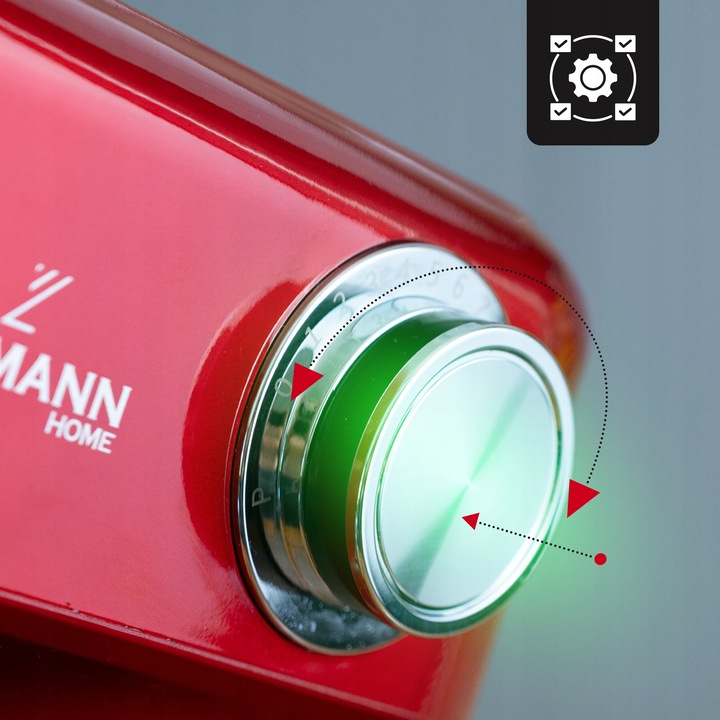 ROBOT PLANETARNY KUCHENNY MIKSER MIESZADŁA HAK MISA OBROTOWA LEHMANN RED